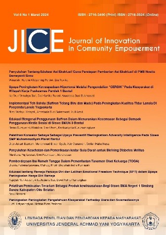 JICE: Journal Of Innovation in Community Empowerment